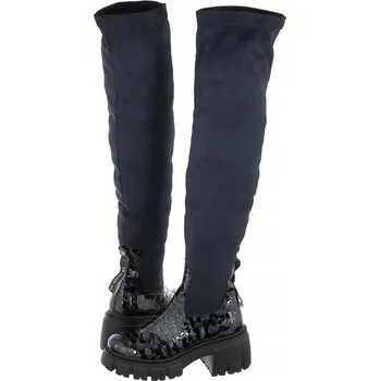 Dámská obuv Maciejka dámské kozačky do půlky lýtek na platformě, velikost 38