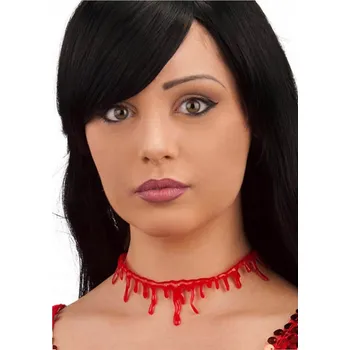 Náhrdelník Choker náhrdelník "Krvavé podříznuté hrdlo" - Halloween