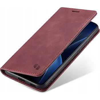 Pouzdro na mobilní telefon Flipové pouzdro Spacecase pro Samsung Galaxy S25 červené