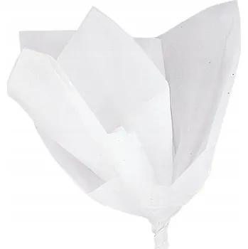 Prostěradlo Krepový Papír ozdobná na balení, bílá, 10 ks