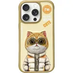 Kryt Nimmy Case Cool&Cute 2.0 Cat iPhone 16 Pro Khaki