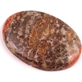 Přírodní kámen Kabošon Jaspis Leopard Skin č.6931 (33x23x5mm)