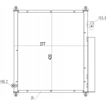 Výparník klimatizace Kondenzátor, klimatizace Hart 605 726