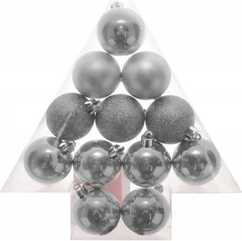 Vánoční dekorace Sada vánočních baněk 12 Ks 4 cm