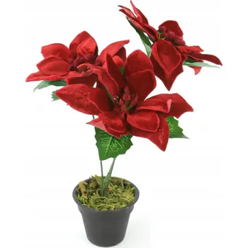 Vánoční dekorace Květináč VÁNOČNÍ HVĚZDA VÁNOČNÍ HVĚZDA VÁNOČNÍ HVĚZDA