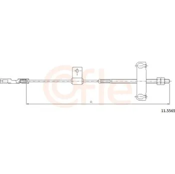 Auto-moto Tažné lanko, parkovací brzda COFLE CFE11.5565