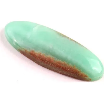 Přírodní kámen Kabošon Chrysopras č.5536 (37x12x6mm)