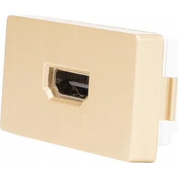 Elektrická zásuvka Nástěnná zásuvka luuna zlatá