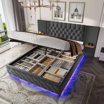 Postel Patrová postel Arhatreya moderní 140 x 200 cm šedá