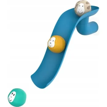 Hračka pro nejmenší KLOUZAČKA S MÍČKY MODRÁ - HRAČKA DO VANY