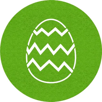 Obraz Kulatý plst podložka 36 x 36 cm