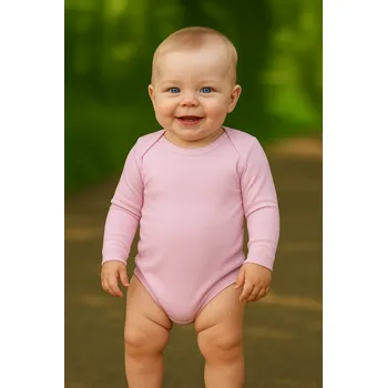 FARMERS® Dětské bambusové body Barva: Pudrově růžová, Velikost: 92