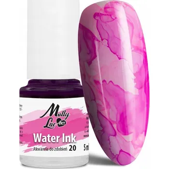 Přípravek na nehty Akvarelové inkousty MollyLac ART pro zdobení nehtů Č. 20