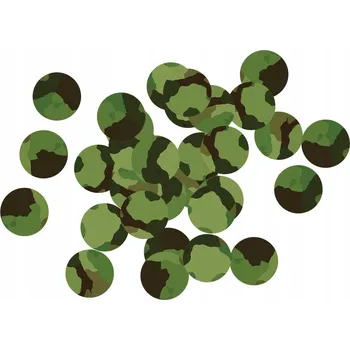 Party dekorace Narozeninové konfety Maskáčový - 36 ks. Narozeniny