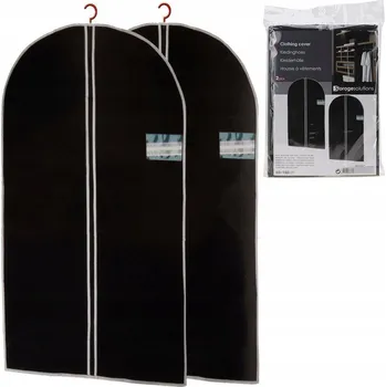 Obal na šaty Obal / Pouzdro na oblek Storage Solutions, textilní, černý, 150x60 cm