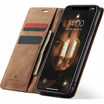 Pouzdro na mobilní telefon Flipové pouzdro Spacecase pro Apple iPhone XR žluté