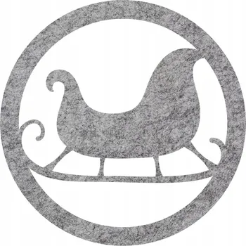 Obraz Kulatý plst podložka 10 x 10 cm