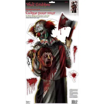 Obraz Nástěnná Nástěnná dekorace Amscan s klaunem na Halloween 61 x 30 cm