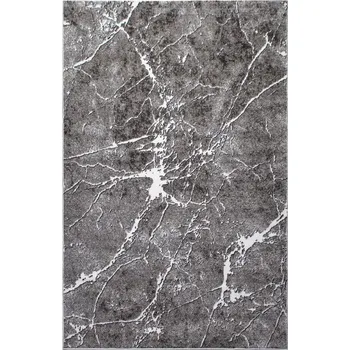Koberec Koberec PERLAGE moderní mramor šedý popel 120x170 beton vintage loftový