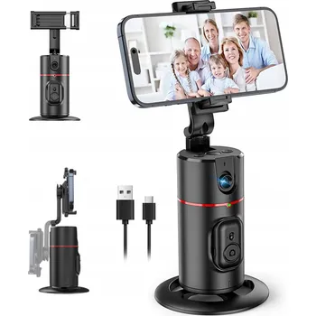 DRŽÁK DO AUTA NA TELEFON 360 STUPŇŮ INTELIGENTNÍ SLEDOVÁNÍ OBLIČEJE AI