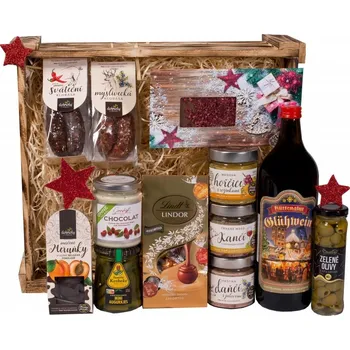 Dárkový potravinový koš Svět dárkových košů Sváteční harmonie | Vánoční koše 100 g 2