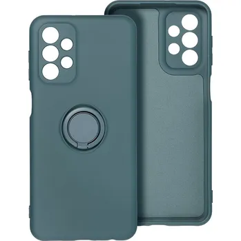 Náhradní kryt pro mobilní telefon Kryt Silicone Ring Case Samsung Galaxy A17 Green