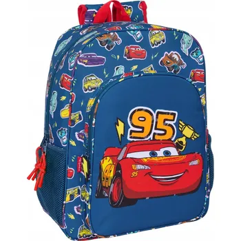 Školní batoh Školní batoh Cars s více přihrádkami, modrý