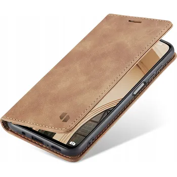 Pouzdro na mobilní telefon Flipové Pouzdro Spacecase pro Xiaomi, Mi 10T Pro hnědé