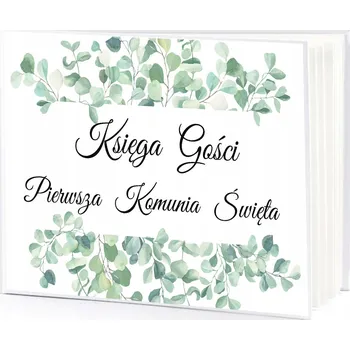 Fotoalbum Kniha hostů k Prvnímu svatému přijímání s eukalyptem, 100 stran Congee