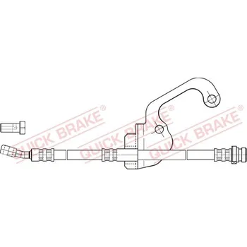 Brzdový systém Brzdová hadice QUICK BRAKE 50.838X