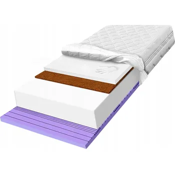 Matrace Pěnová matrace H2 100x220 s tvarovou pamětí, kokosová zóna 30 cm