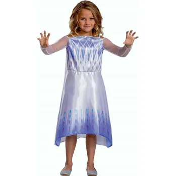 Karnevalový kostým KOSTÝM KARNEVALOVÝ DISNEY LEDOVÉ KRÁLOVSTVÍ ELSA FROZEN PRINCEZNA 98-110 CM 3-4 ROKY