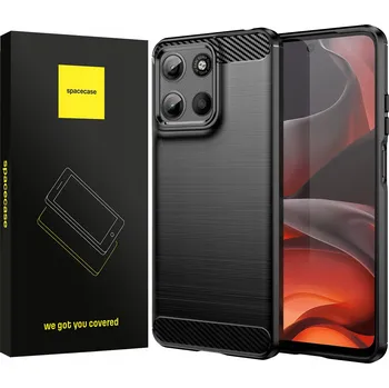 Pouzdro na mobilní telefon Zadní Kryt Spacecase pro Motorola Moto G15 / G15 Power, černý