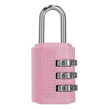 Visací zámek Visací zámek na kód SPRINGOS GA0074 růžový