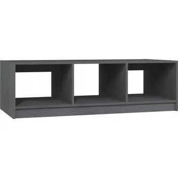 Konferenční stolek Konferenční stolek dřevěný šedý 110x50x34cm