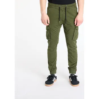Pánské kalhoty Kalhoty Alpha Industries Cotton Twill Jogger Dark Olive L