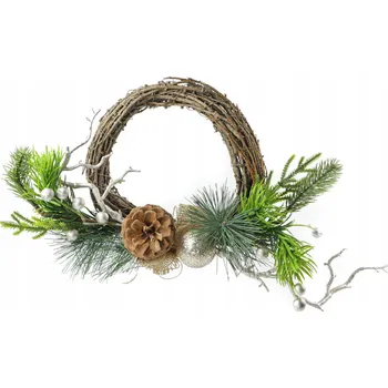 Věnec Vánoční dekorativní věnec na stůl, dveře nebo okno