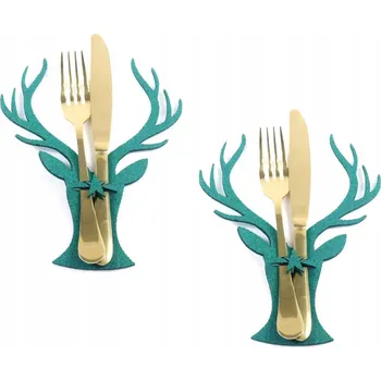 Příbor Pouzdro na příbory na Vánoce, 21 cm