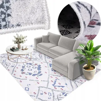 Koberec Módní pratelný koberec Lavo 60x100 s protiskluzovou úpravou koberec #39090