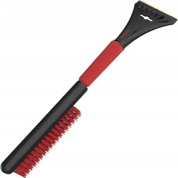 Autoškrabka Szczotka na Sníh se Škrabkou 2v1 Černo-Červená NEPOŠKRÁBE ASE2