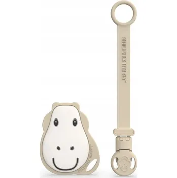 Ortodontické kousátko Matchstick Monkey silikonové béžové