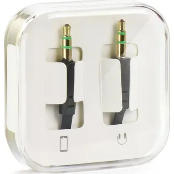 Kabel Aux Jack 3,5 mm (Male) na Jack 3,5 mm (Male) Box 1 M black