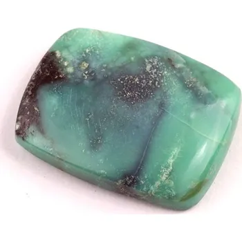 Přírodní kámen Kabošon Chrysopras č.5531 (38x21x6mm)