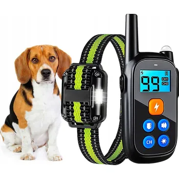 Obojek pro psa ELEKTRONICKÝ VÝCVIKOVÝ OBOJEK PRO PSA VODĚODOLNÝ 800M LCD