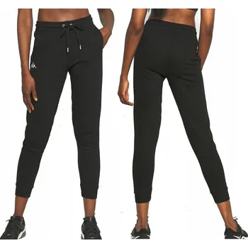 Dámské kalhoty DÁMSKÉ KALHOTY KAPPA TEPLÁKOVÉ BAVLNA ČERNÉ vel. S