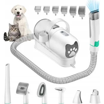 Kosmetika pro psa SADA PRO PÉČI O SRST ZVÍŘAT PSA KOČKY VYSAVAČ STŘÍHACÍ STROJEK GROOMING