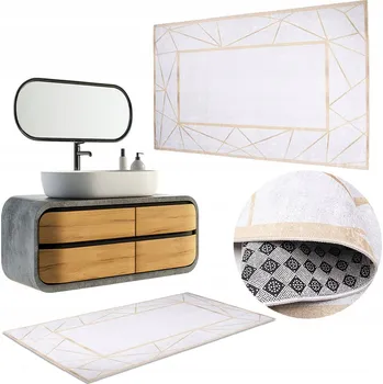Koupelnová předložka MODERNÍ KOUPELNOVÁ PŘEDLOŽKA 50x80 Lavo, pratelný designový kobereček #55520