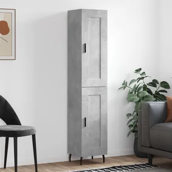 Organizace kuchyně zahrada-XL Skříň highboard betonově šedá 34,5x34x180 cm kompozitní dřevo 3200469