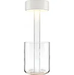 Skleněná stolní lampa Maytoni LED 3W, bílá, váza