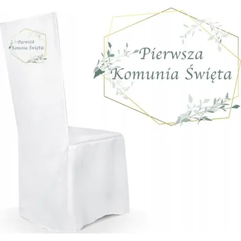 Potah na židli Potah na židli z matné tkaniny Svaté Přijímání Svatý den